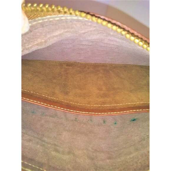 Brahmin Crossbody Gorpcore Bag 70s 80s FairyGrunge Croc Embossed Brown Leather - Picture 6 of 9